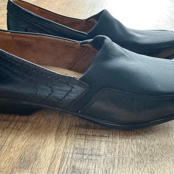 Naturalizer Black Leather Fabric Upper Shoes Worn Once - Picture 4 of 6